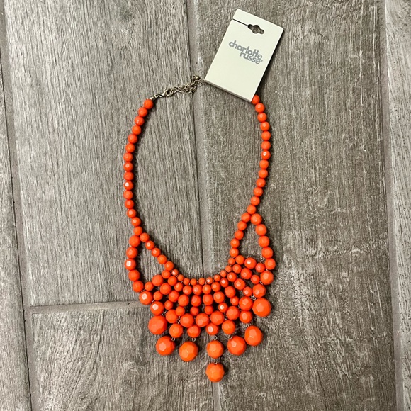 Charlotte Russe Jewelry - Charlotte Russe Orange Beaded Necklace